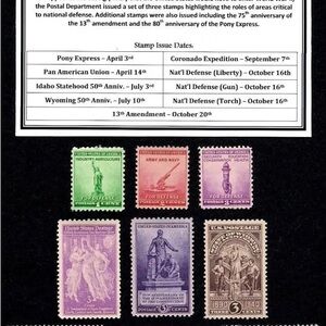 Vintage U.S. Postage Defense Stamp Collection - Multicolor Set